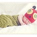 Newborn Hungry Caterpillar Hat and cocoon Set