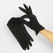Vintage 1950's Formal Black Beaded Wrist Gloves