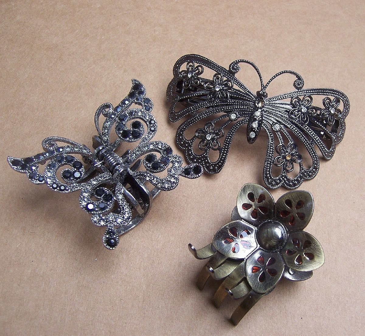 Vintage Hair Accessories 5 Retro Butterfly Hair Accessories