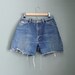 15 Dollar Sale Vintage DARK BLUE Denim Shorts - Cut Offs - Women Medium
