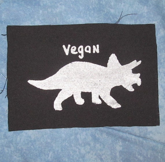 Vegan Patch Dinosaur Patch Triceratops Vegan Patch Choose
