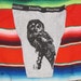 DISCOUNT: Spotted Owl Boxer Shorts, Small 30 - 32, Black on Grey Boxers - Mens Unisex Underwear Screenprint gray sale cheap imperfect