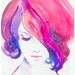 Fashion Illustration Print, Watercolour Painting Fashion Illustration Print, titled: Rosa