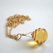 Statement Necklace - One of a Kind, Citrine Gemstone, Gold, Pendant Necklace, 14k Gold, Accessories