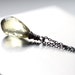 Huge Lemon Quartz Oxidized Sterling Silver Necklace - Drop of Lemonade, Light Yellow Large Teardrop Gemstone Wire Wrapped