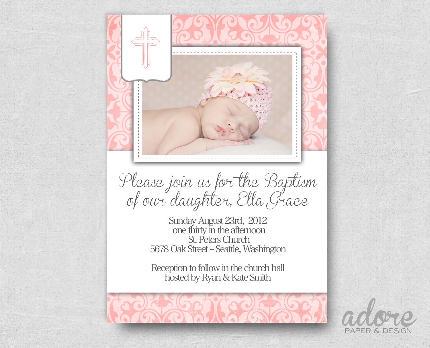 Baptism Invitations Gratis Templates