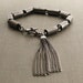 Vintage Silver Chain with Tassel Bracelet