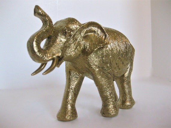 golden elephant figurine