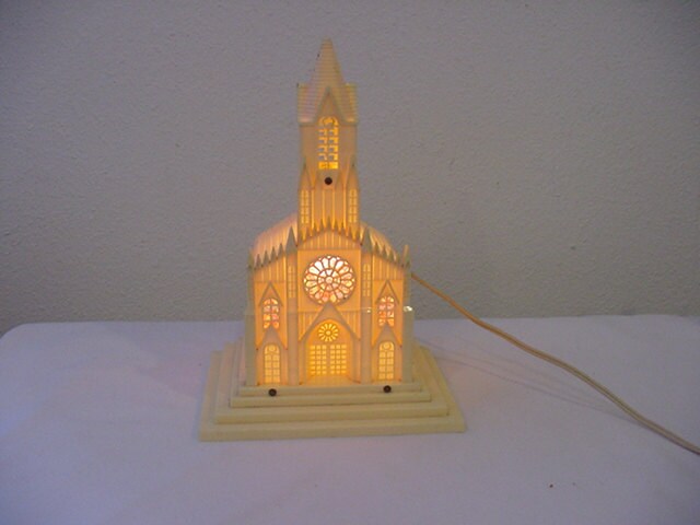 vintage musical lighted christmas church plays silent night vintage musical lighted christmas church plays silent night