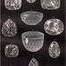 1908 Edwardian DIAMOND print, gem diamonds with different forms, antique lithograph
