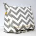 Women's Messenger Bag Gray Chevron Purse - Gray Zig Zag