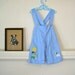 SALE // vintage boys suspender shorts - SNACK TIME applique overalls / 3-6m (low domestic shipping)