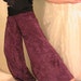 Tribal Belly Dance Palazo pants - Purple Berry velvet MEDIUM
