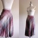SALE vintage plaid skirt / wool skirt / size small / 70s skirt pleated 1970s purple blue