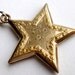 Vintage Star Locket Gold Filled Pendant