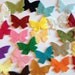 Wool Felt 25 - Random Colored Butterflies. 1202