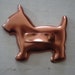 Vintage Copper Cookie Cutter Scotty or Scottie Dog