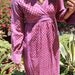 RESERVED OLD Indian Imports Bohemian Maxi Dress Circa 1960s 1970s Hand Blocked Indian Cotton YUMMY