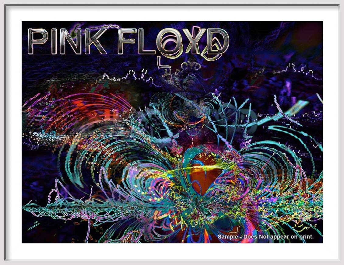 PINK FLOYD Large Abstract Expressionism Textured by EisnerArt