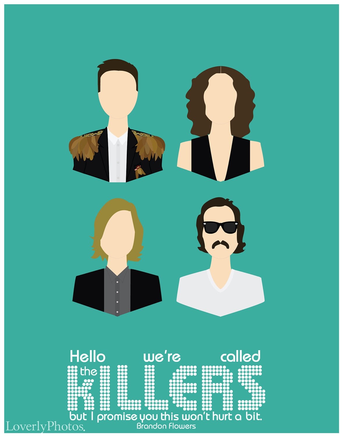 The killers band members print