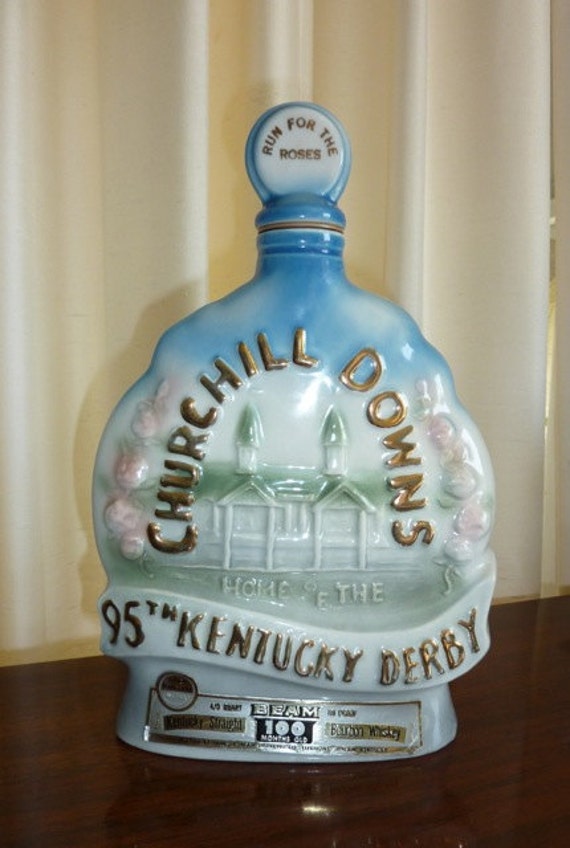 1969 Kentucky Derby Jim Beam Decanter 95th Run for the Roses