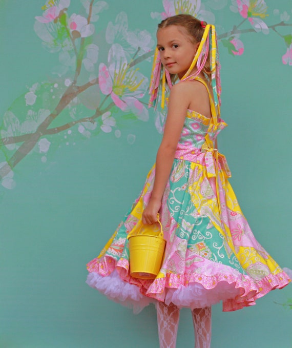 Candy Cotton Twirl Dress by maninisunshine on Etsy