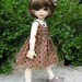 GEOMETRICS Collar Dress made to fit Fairyland LittleFee 10" YoSD BJD