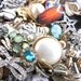 Vintage Broken Jewelry Lot - Earrings, Brooches, Necklaces for Repair / Over 100 Pieces