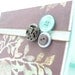 Birthday Card for Her, Classy Handmade Paper Greeting Card, Purple and Teal Birthday Card