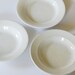 Set of 3 Antique White Ironstone Soup Bowls - Enligh Ironstone
