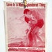 Vintage Music Sheet, Love is A Many Splendored Thing, 1950s