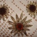 Vintage Costume jewelry Signed Sarah Coventry Flower Brooch and clip Earrings - Demi set