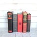 Black & Red Books FAT Instant Library Collection Vintage Books by Color Photography Props Decorative Books Gold