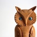 Vintage Owl - Hand Carved Wood Circa 1978