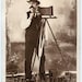 Antique Cabinet Card Photo / Photographer with Camera / A Superb Example (Exclamation Marks)