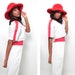 Vintage Romper - 80s 90s Red, White, and Gold Military Jumpsuit - Hip Hop Hilary Banks Style - Medium M - Fresh Prince Party Outfit