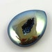 Huge dark gold& blue titanium druzy focal briolette/ pendant 47mm x 36mm x 6mm