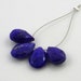 Pretty lapis lazuli focal briolettes 11.5-12.5mm