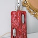 Vintage Burgundy Ceramic Lamp