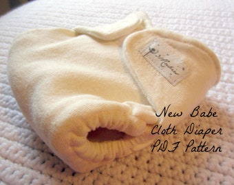Cloth Diaper Pattern PDF New Babe