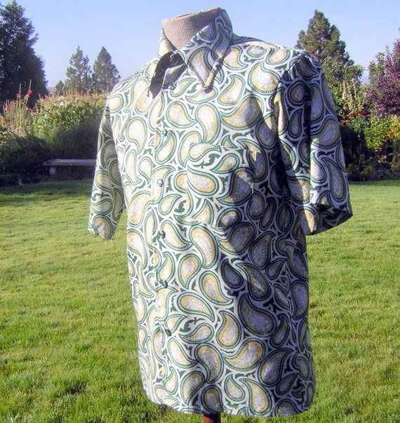 paisley disco shirt