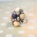 Ring repurposed vintage. Silver tone and adjustable. Beautiful and one of a kind.