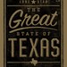 Great State of Texas art print