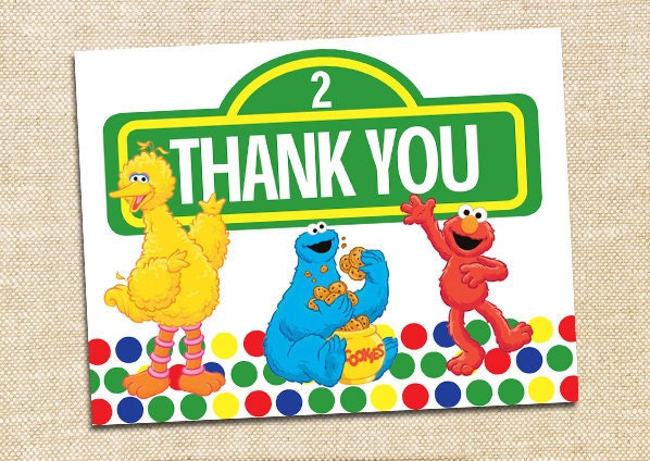 shower amazon invitation baby Cards Thank of set 20 Elmo You GANG