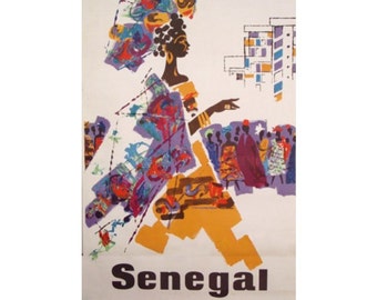 SENEGAL 1S- Handmade Leather Journal / Sketchbook - Travel Art