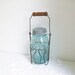 Old Blue Ball Quart Jar Zinc Lid Heart Wire Holder Wooden Handle Rustic Wedding Farmhouse Cottage Canning /