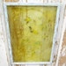 Vintage window hanging....cottage chic....yellow birds...blue.....