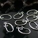 24 pcs of new style platinum tone brass earwire 10X20mm,fish Hook,earrings findings