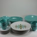 Vintage 1960s Aqua Turquoise Melmac Dinnerware Set Prolon Leonora 43 Pieces