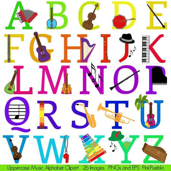 music alphabet clipart - photo #1